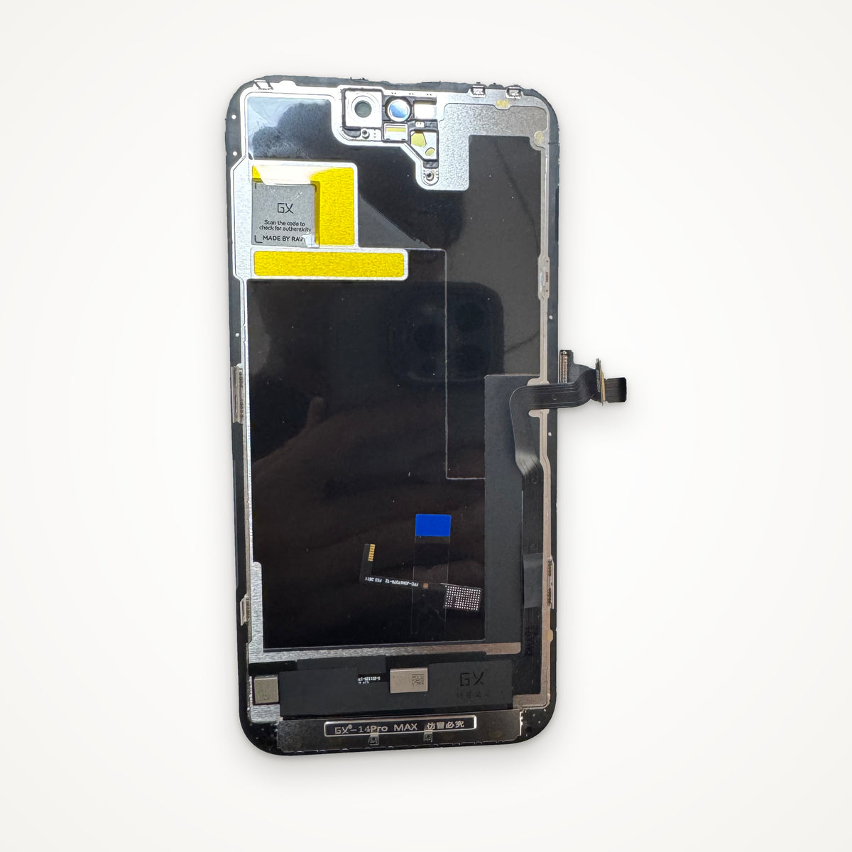 Hard OLED screen for iPhone 14 Pro Max, from the back