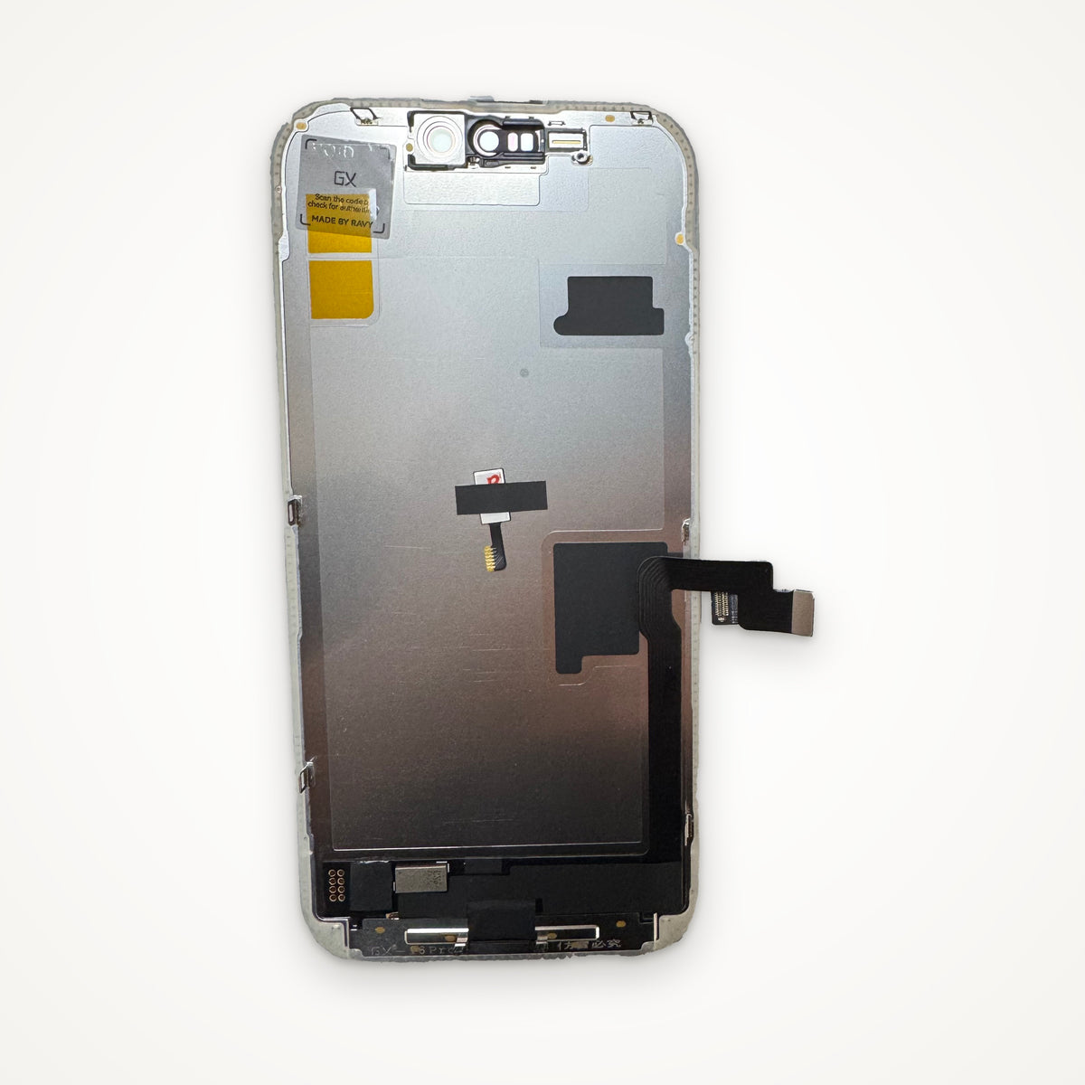 Hard OLED screen for iPhone 16 Pro, from the back