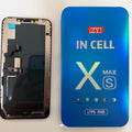 FHD incell LCD screen for iPhone XS Max beside its box