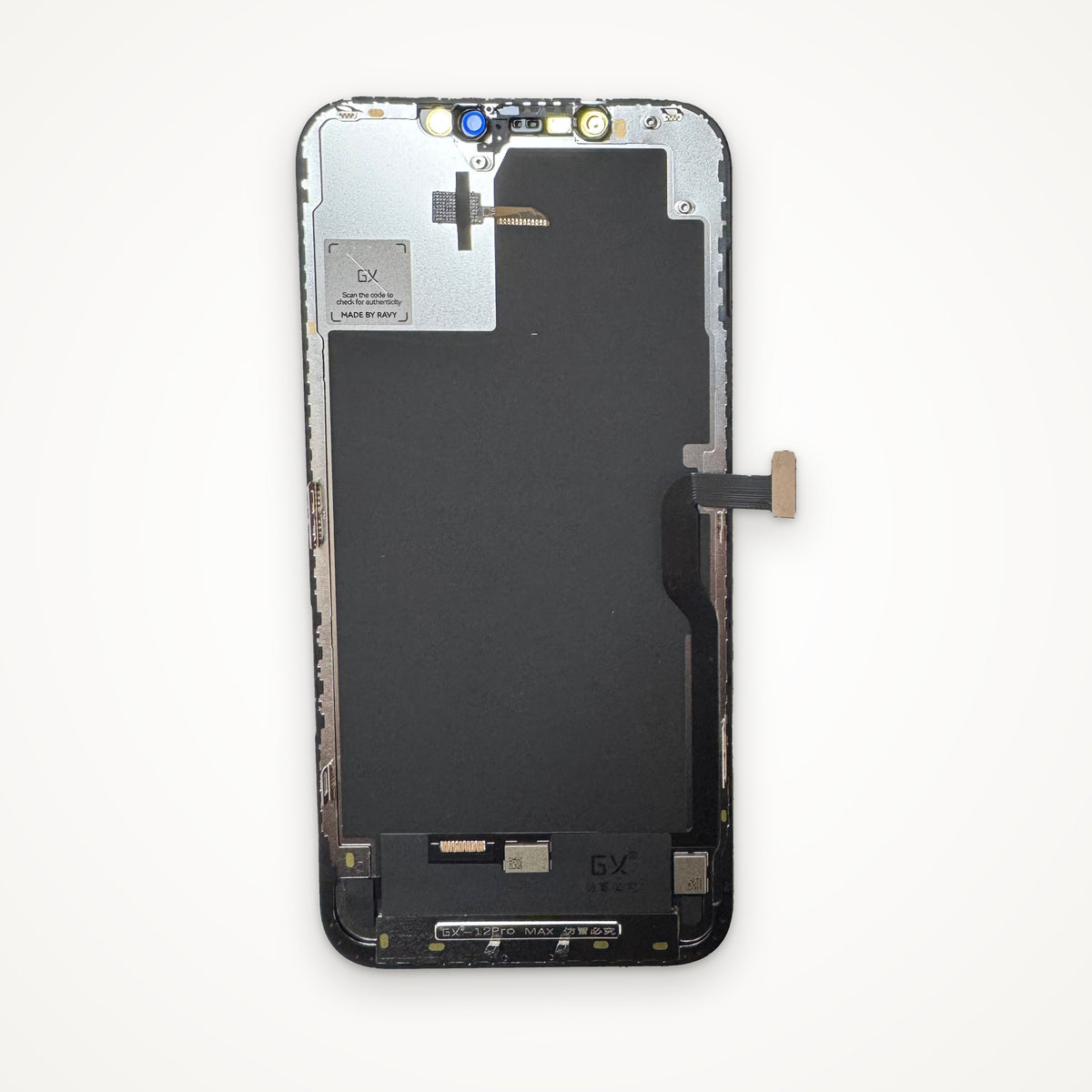 Soft OLED screen for iPhone 12 Pro Max, from the back
