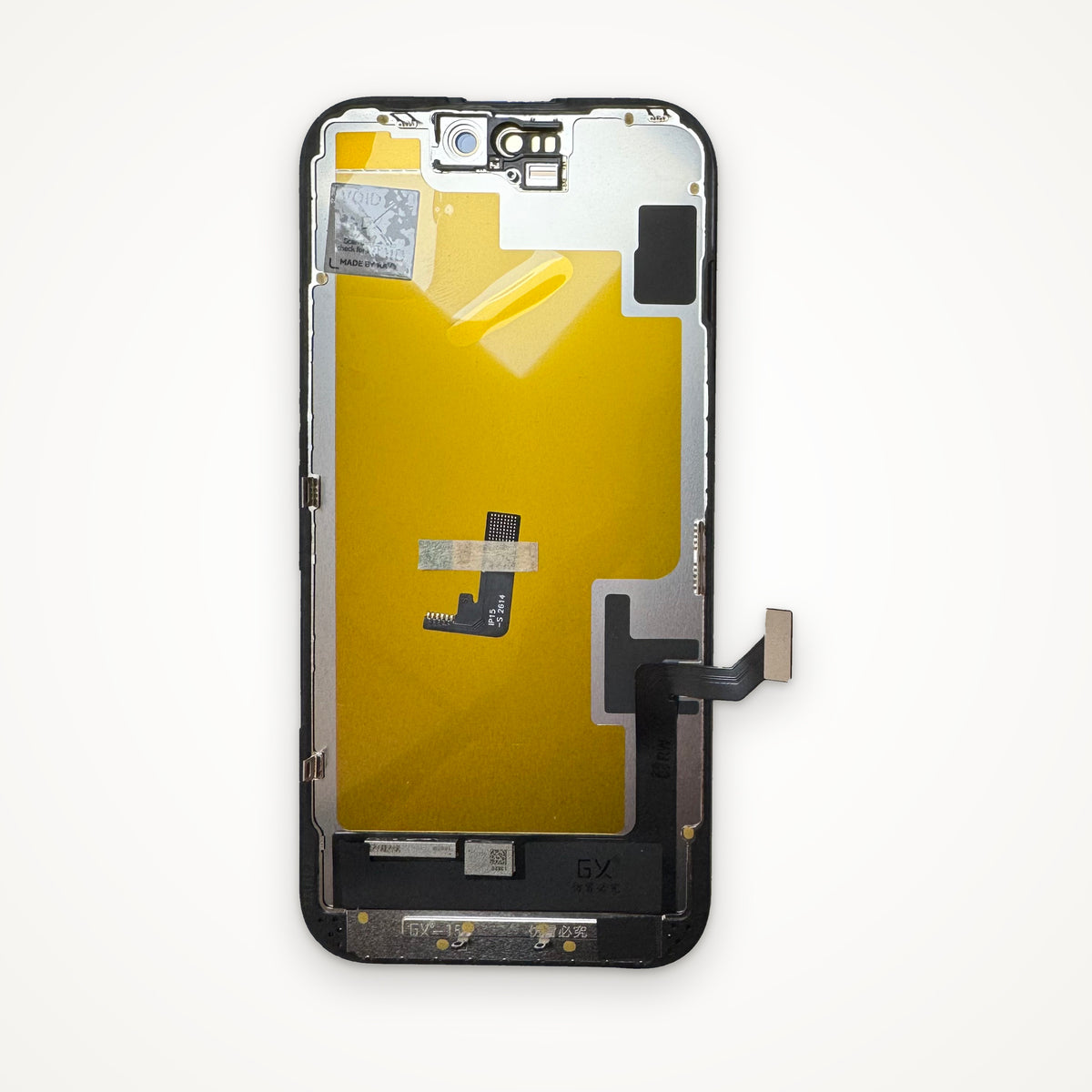 Soft OLED screen for iPhone 15, from the back